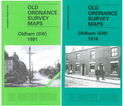 Special Offer: La 97.09a & 97.09b  Oldham (SW) 1891 (Coloured) & 1916