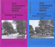 Old Ordnance Survey Maps Stockport Edgeley Cheadle Heath Cheshire 1934 Godfrey 