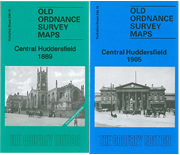 Special Offer: Y246.15a & Y246.15b  Central Huddersfield 1889 (coloured) & 1905