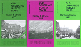 Special Offer: St 12.13a, St 12.13b & St 12.13c Hanley & Etruria 1877 (Coloured), 1898 & 1923