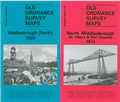 Special Offer: Y6.10a & 6.10b  Middlesbrough North 1893 (coloured) & 1913
