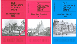 Special Offer: Y294.04a, 294.04b & 294.04c Sheffield (North) 1892 (Coloured) , 1905 & 1921