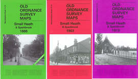 Special Offer: Wk 14.10a , 14.10b & 14.10c Small Heath & Sparkbrook 1888 (coloured) , 1903 & 1913