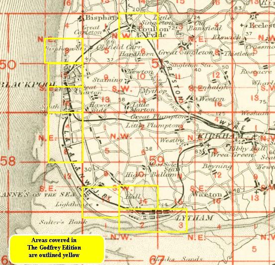 Old Ordnance Survey Maps Poulton-le-Fylde Lancashire 1910 Sheet 51.02 