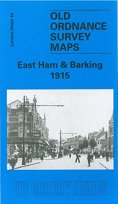 Old Ordnance Survey  Detailed Map East Ham & Barking London 1894 Godfrey Edition 